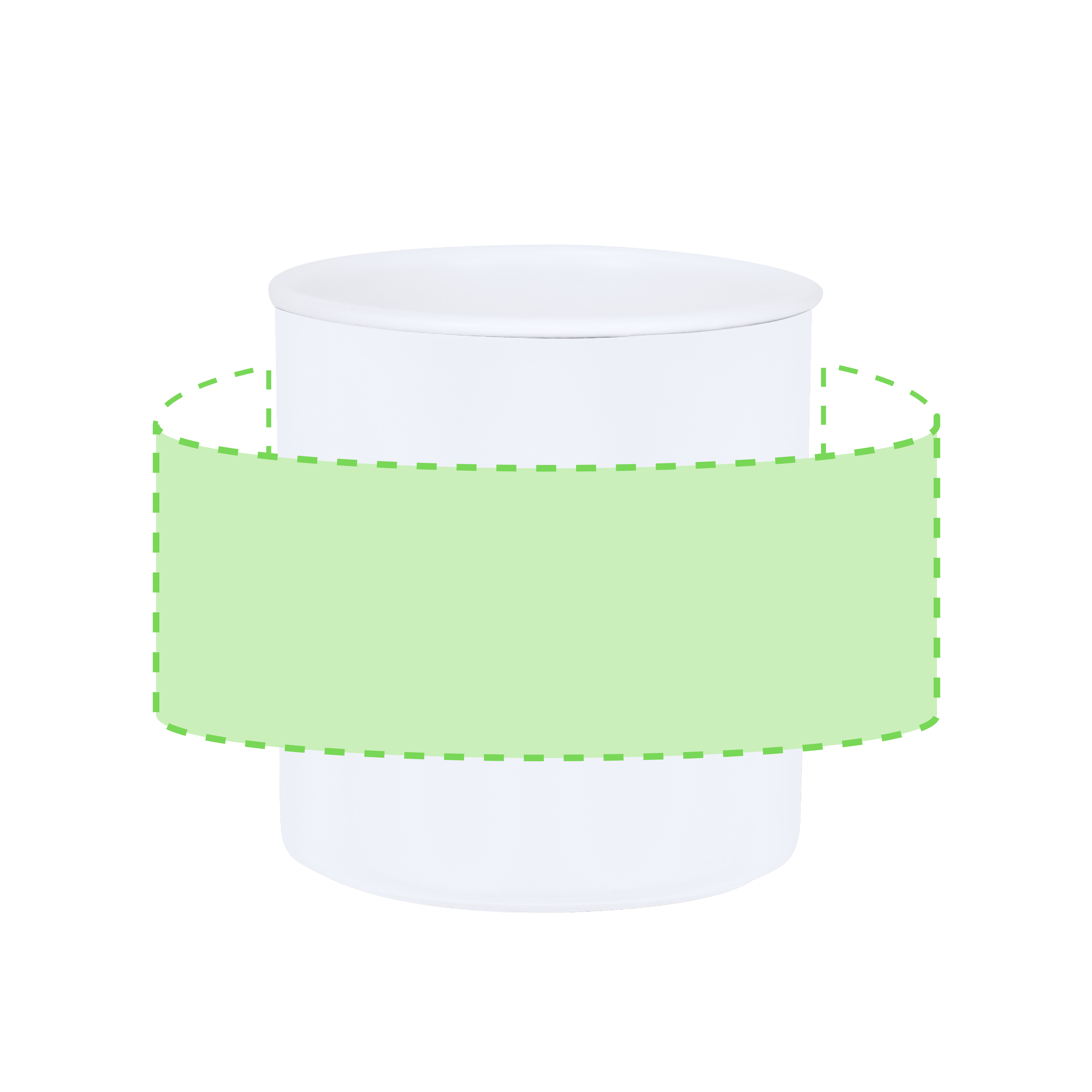 Taza eco de PP reciclado 300 ml