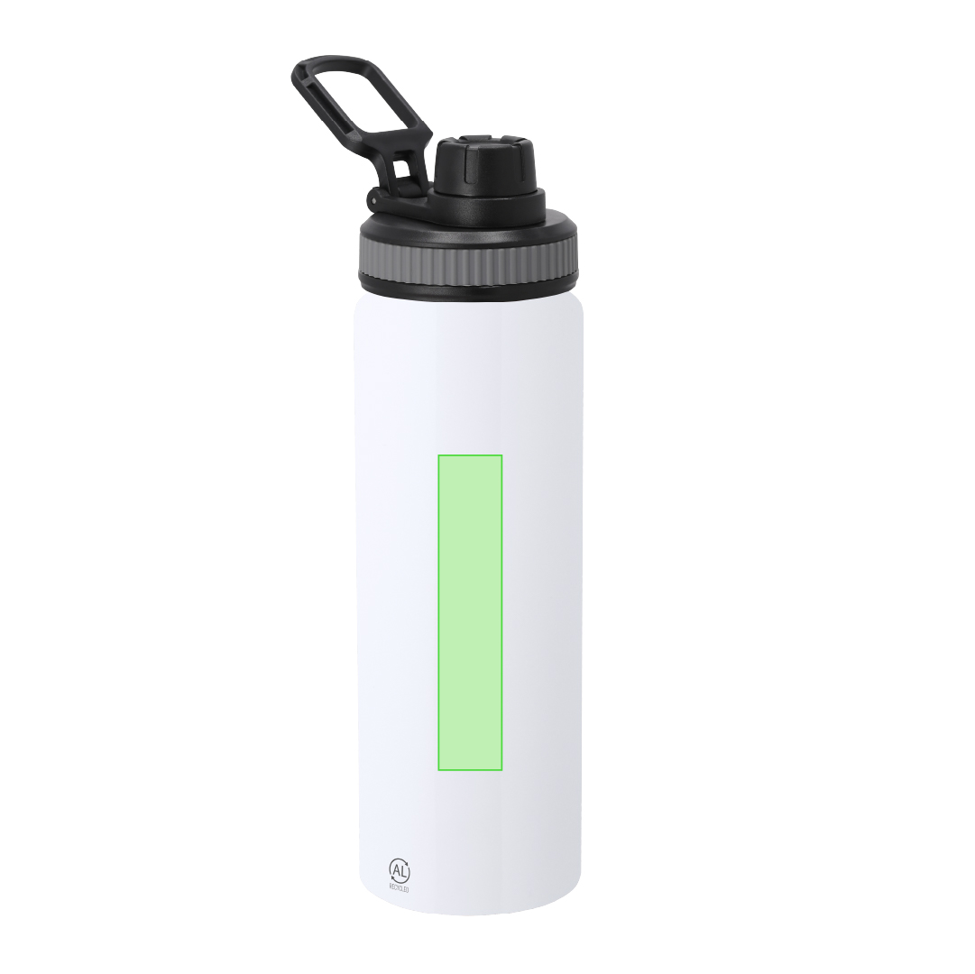 Botella gigante de aluminio reciclado para hidratación continua 800 ml