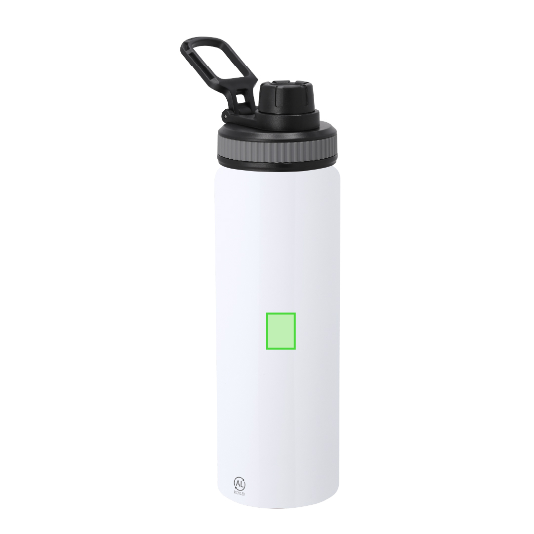 Botella gigante de aluminio reciclado para hidratación continua 800 ml
