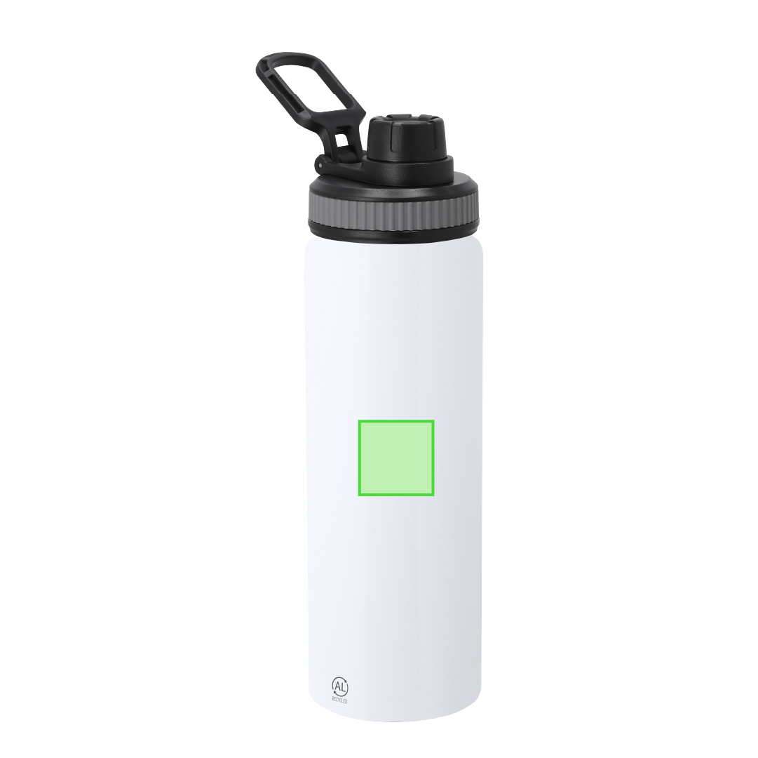 Botella gigante de aluminio reciclado para hidratación continua 800 ml