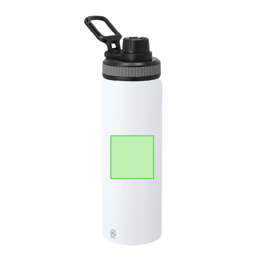 Botella gigante de aluminio reciclado para hidratación continua 800 ml