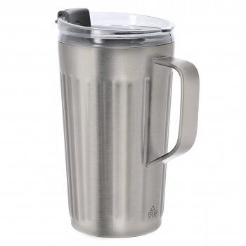 Taza térmica minimalista de acero inoxidable reciclado 350 ml