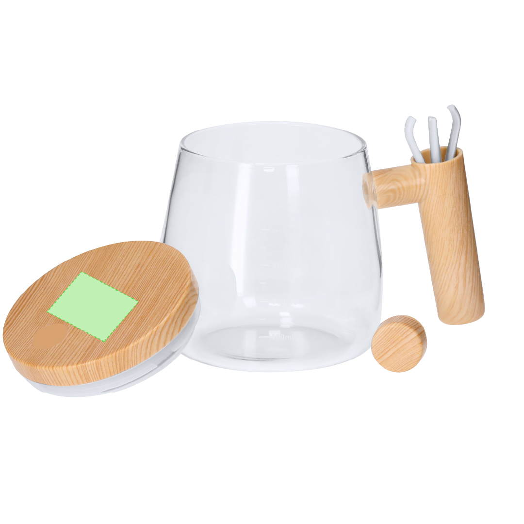 Shaker mezclador de proteínas con bola batidora 400 ml