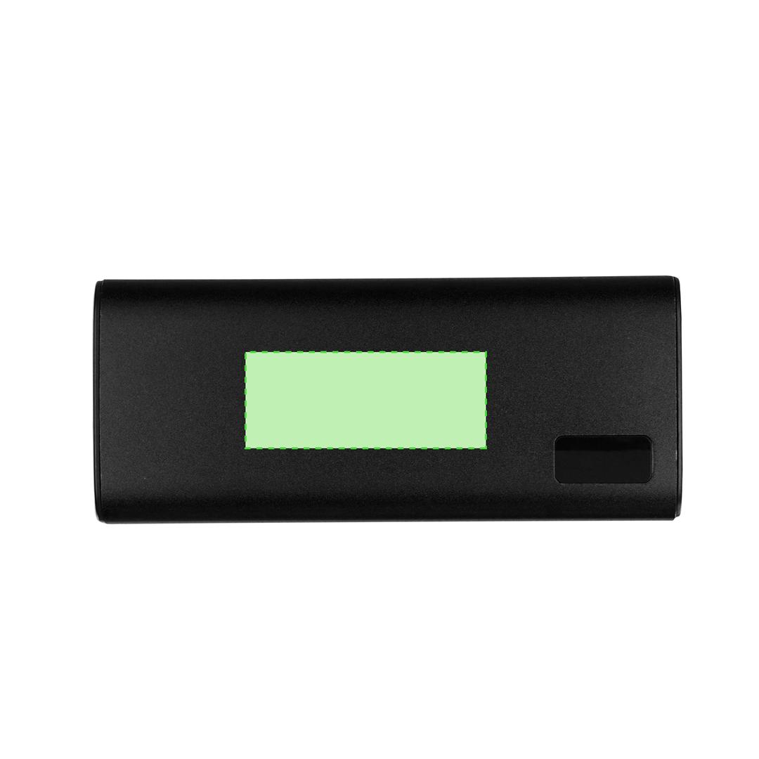 Powerbank premium de aluminio reciclado con 10000 mAh y acabado metálico