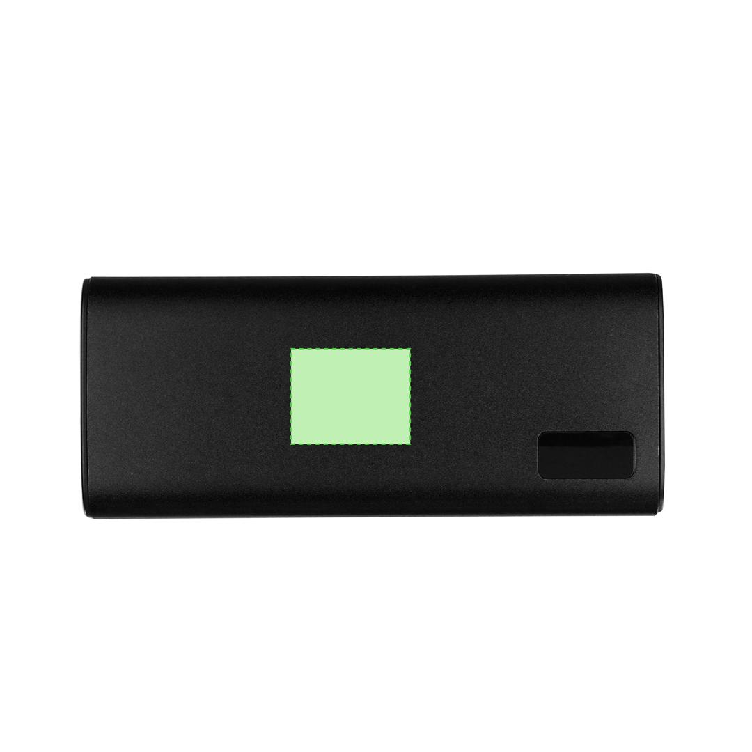 Powerbank premium de aluminio reciclado con 10000 mAh y acabado metálico
