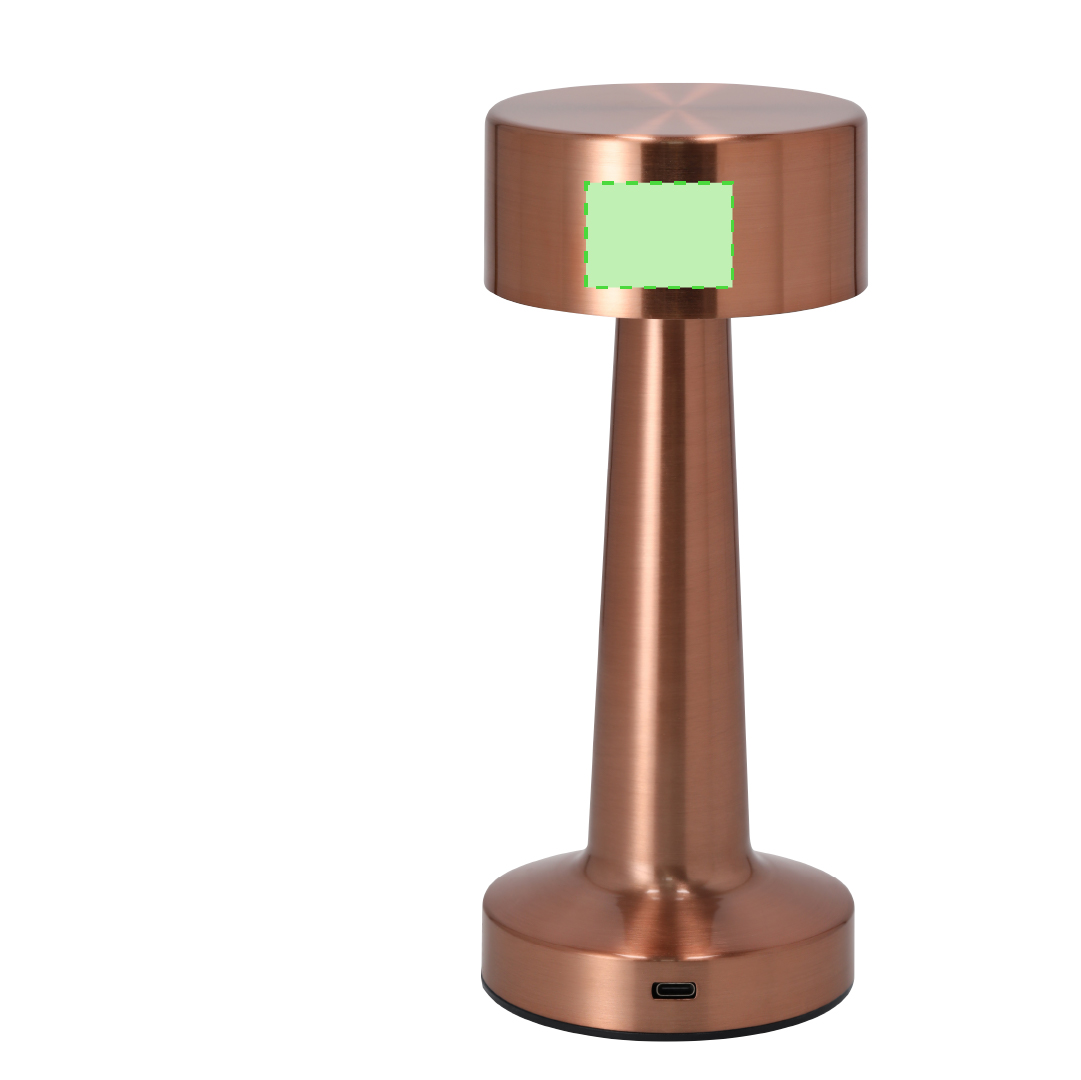 Lámpara decorativa de metal 24 LED regulables 3 modos de luz acabado oro rosa