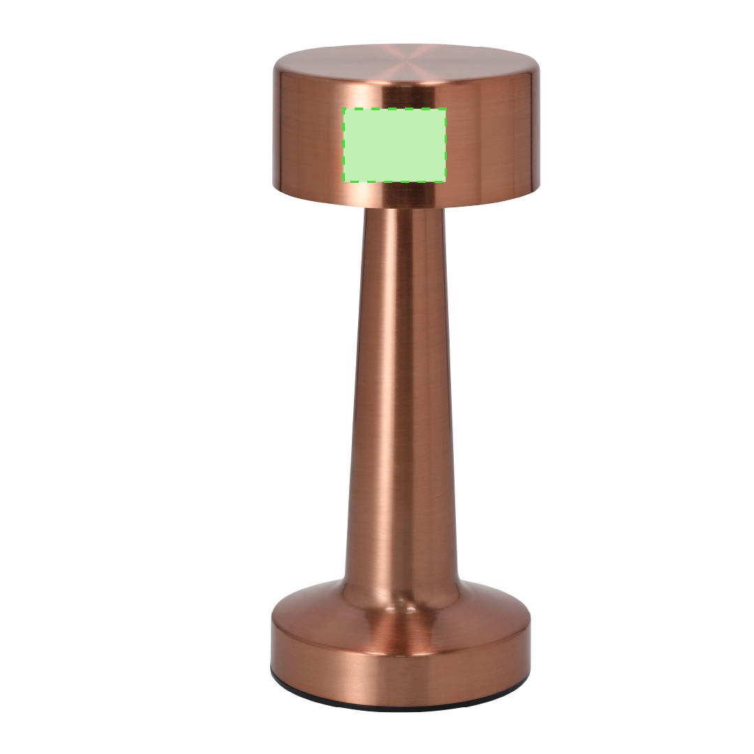 Lámpara decorativa de metal 24 LED regulables 3 modos de luz acabado oro rosa