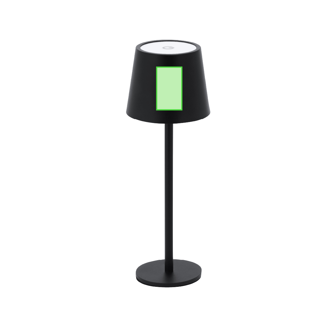 Lámpara decorativa de metal 48 LED regulables 3 modos de luz acabado negro cromado