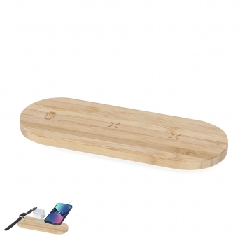 Cargador inalámbrico de Bambú 15W