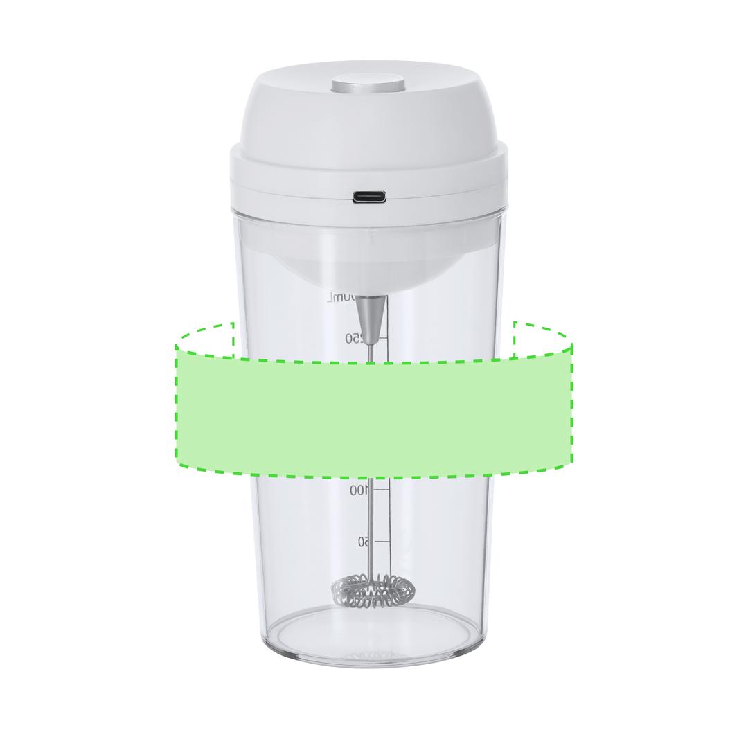 Vaso mezclador fitness con rejilla batidora 300 ml