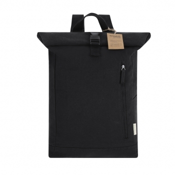 Mochila de canvas 100% reciclado 390 g/m² con cierre de hebilla y velcro
