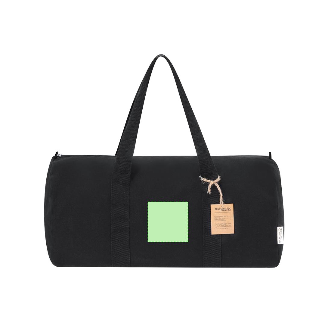 Bolso de canvas reciclado 100% 280 g/m² con asas alrededor y logotipo Algodón Reciclado