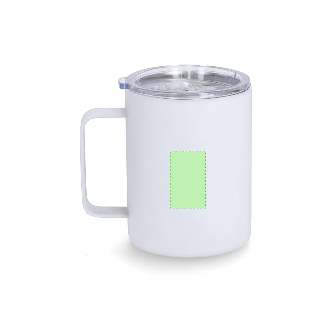 Taza térmica de oficina tacto caucho 400 ml