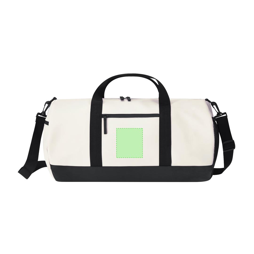 Bolso de PU con cremallera invisible de doble tirador, 3 bolsillos interiores y bandolera