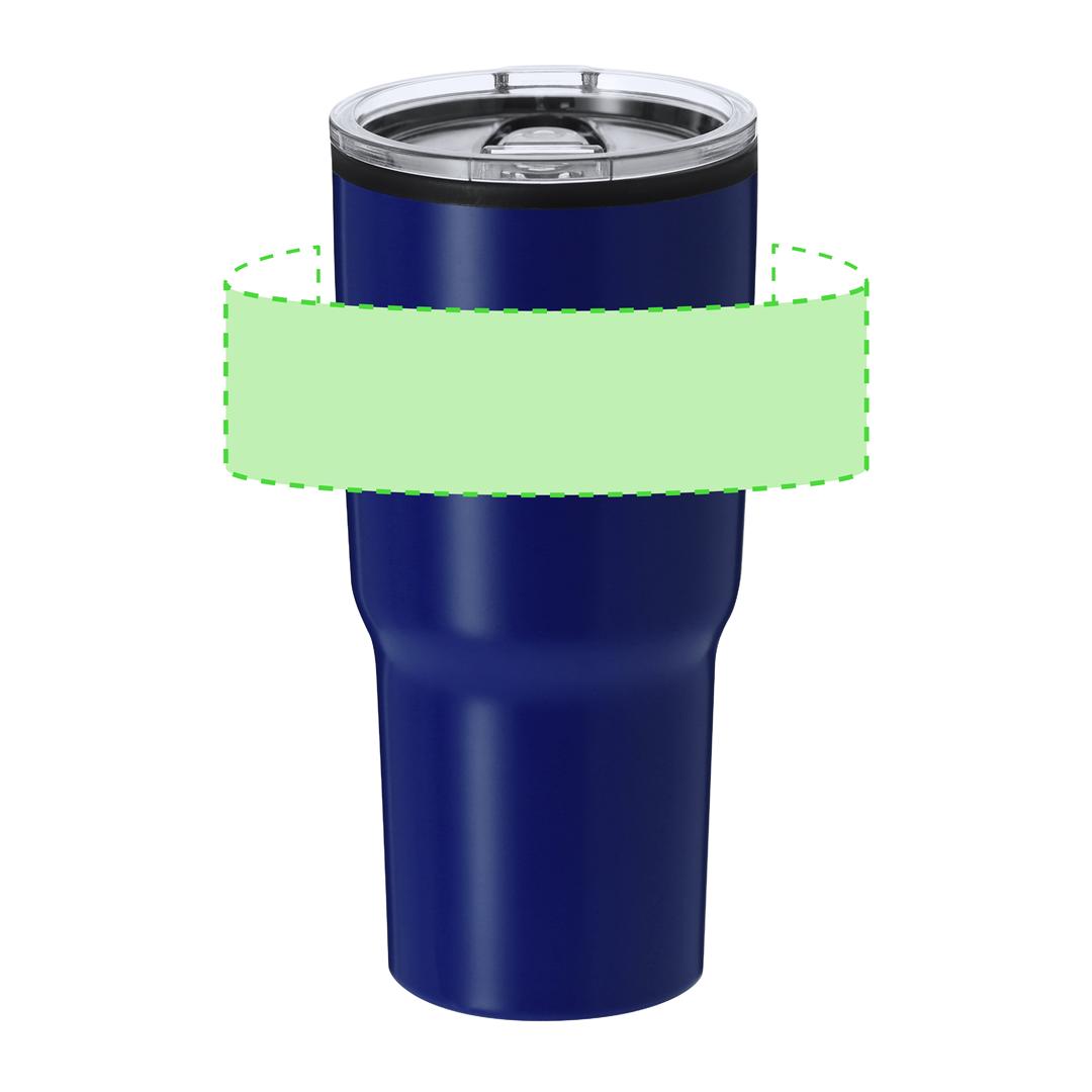 Vaso térmico XL de acero inoxidable y polipropileno 580 ml