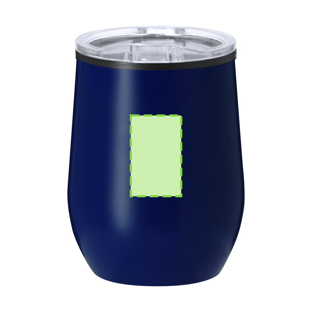 Vaso térmico compacto acero-PP formato equilibrado 330 ml