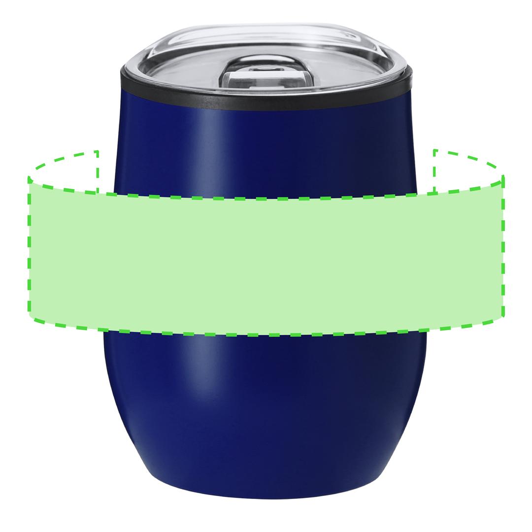 Vaso térmico compacto acero-PP formato equilibrado 330 ml