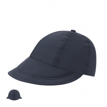 Gorra 6 paneles de poliéster con visera flexible y amplia de perfil alto