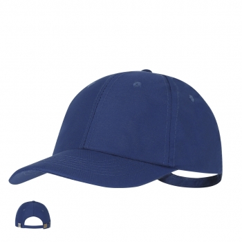 Gorra deportiva 6 paneles de poliéster RPET reciclado con protección UV50