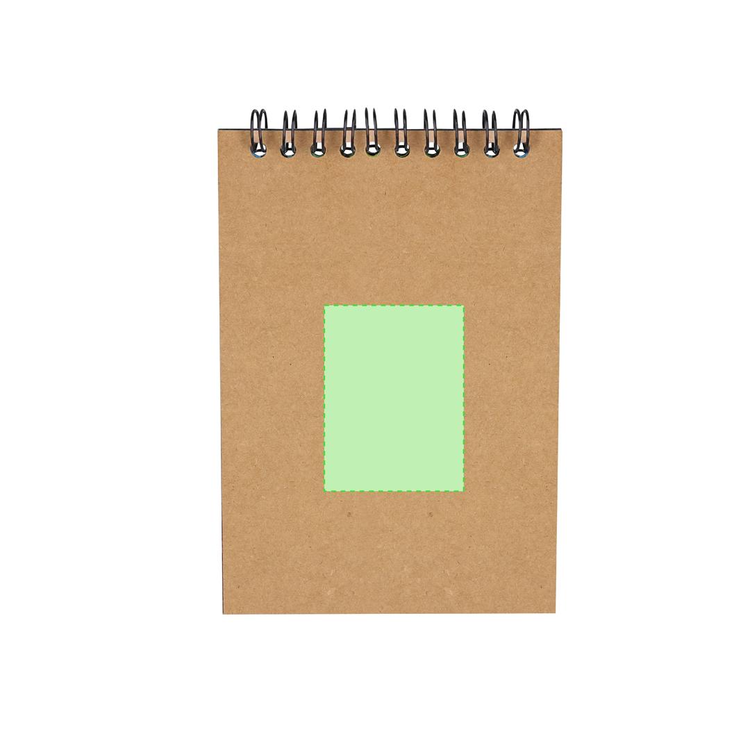 Libreta rascable mágica de cartón reciclado con 8 hojas y punzón de bambú
