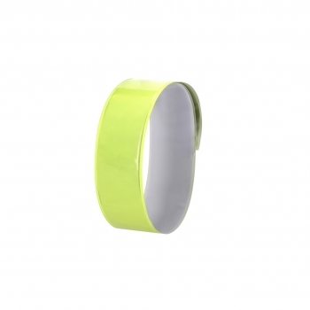 Pulsera reflectante PVC mecanismo ajuste automático seguridad vial