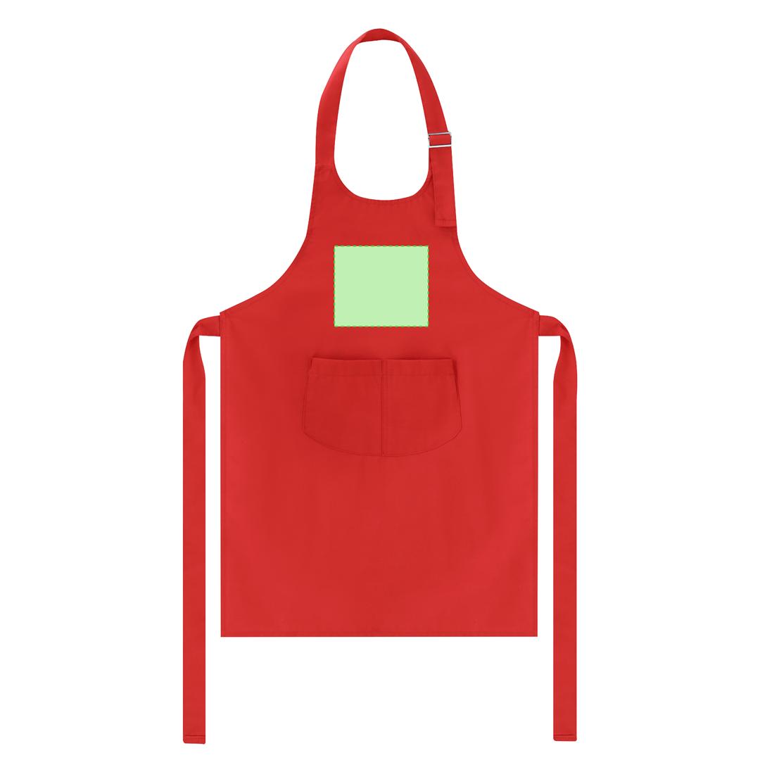 Delantal de cocina de algodón y poliéster TC infantil talla única