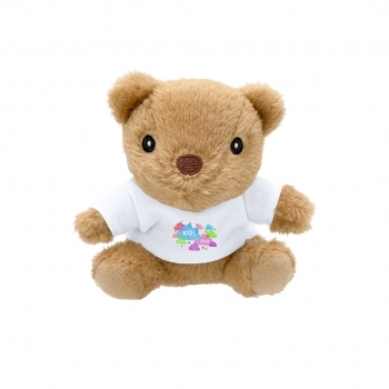 Oso de peluche fabricado en RPET reciclado con sudadera personalizable