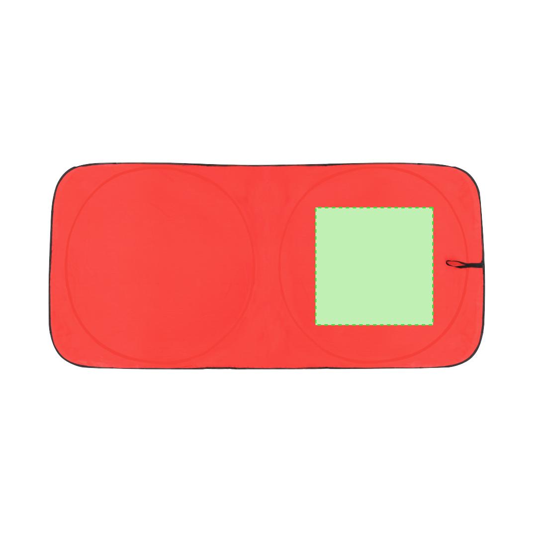 Parasol parabrisas poliéster 170T plegable funda transporte protección UV