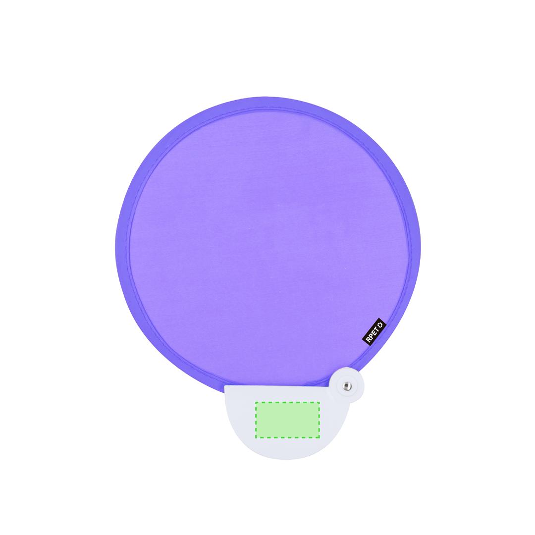 Pai pai plegable en RPET reciclado con etiqueta distintiva RPET — Ø20 cm