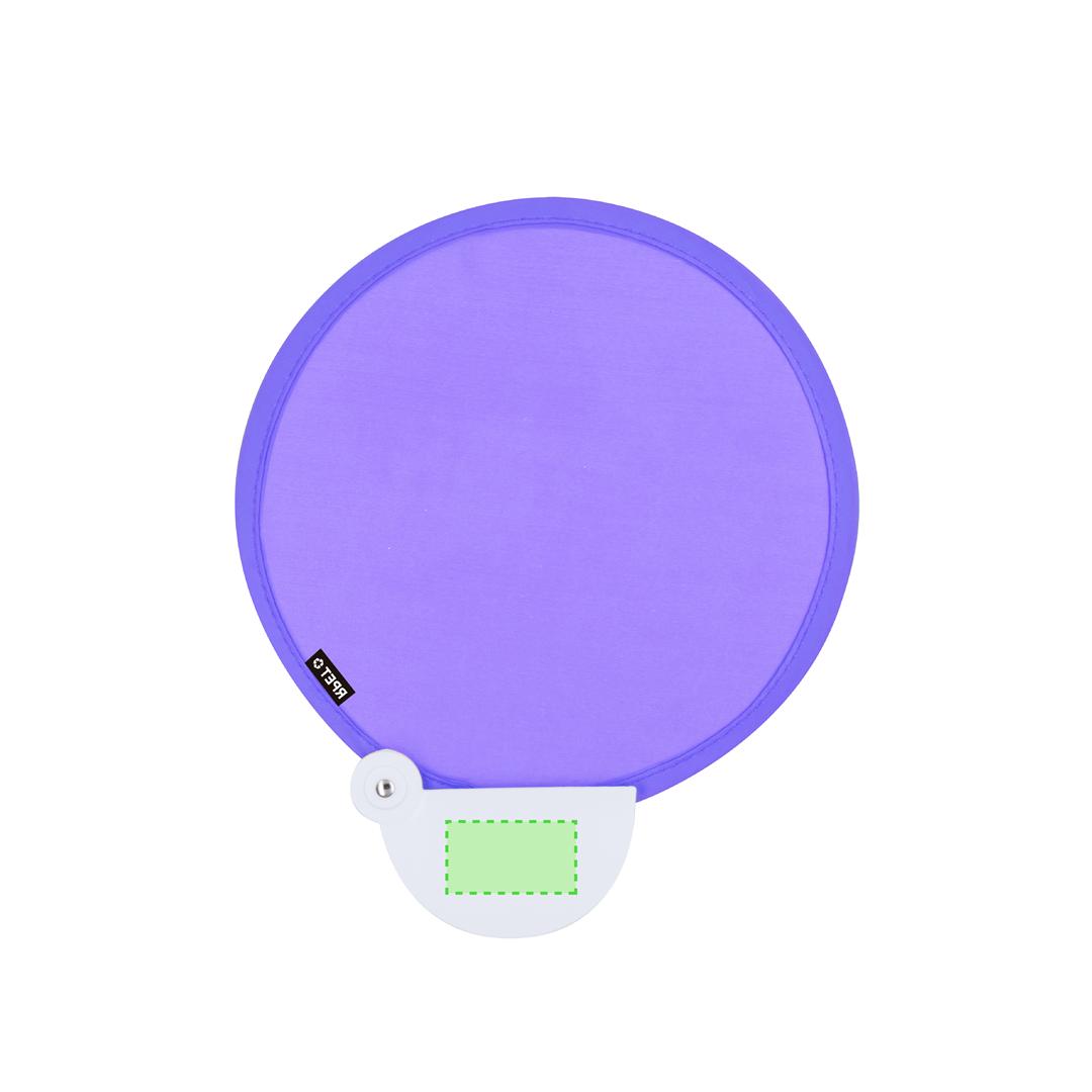 Pai pai plegable en RPET reciclado con etiqueta distintiva RPET — Ø20 cm