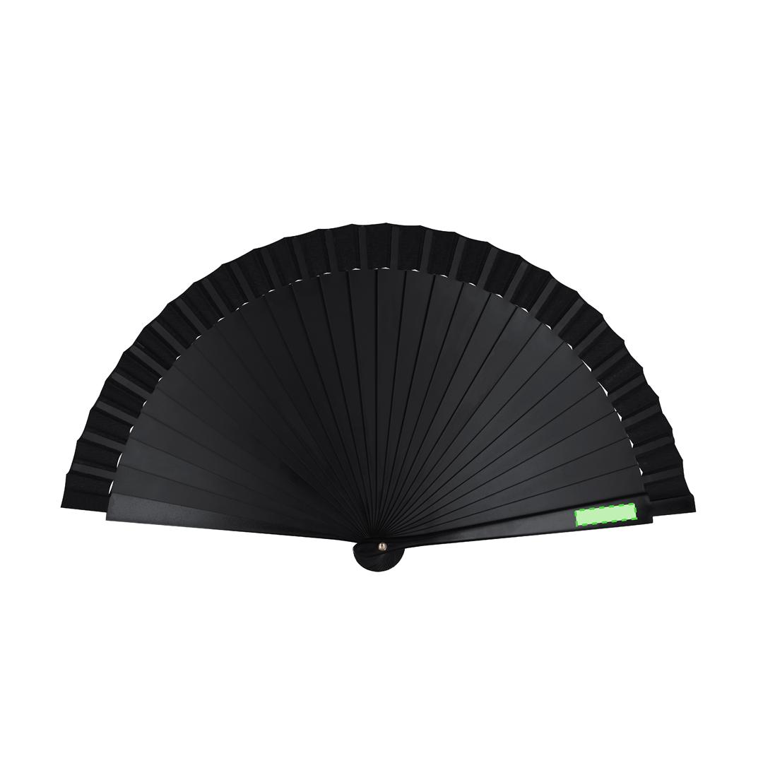 Abanico resistente de varillas de PP y tela de poliéster 210D a juego — diseño ligero de gran durabilidad (42,5x23 cm)