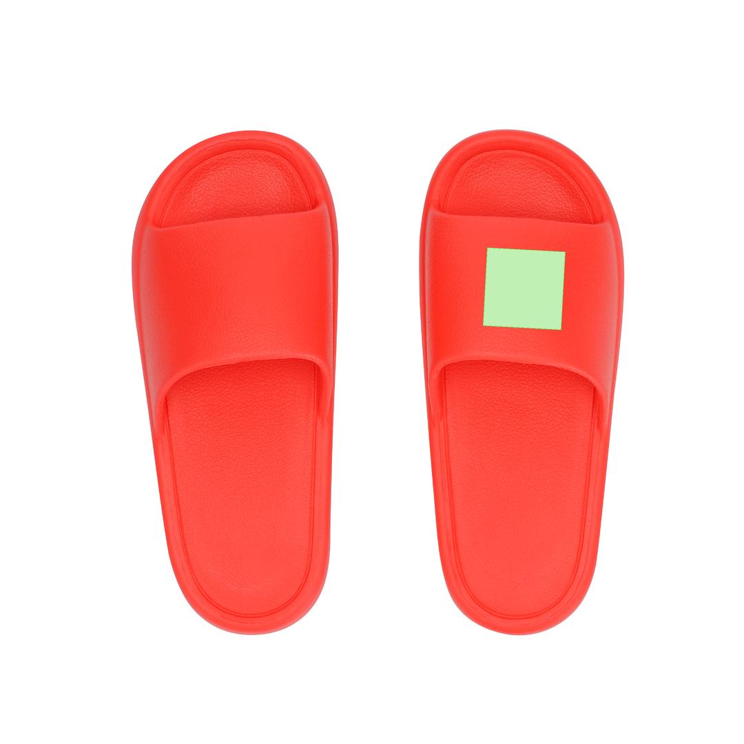 Par de chanclas de EVA plano con tira ergonómica a juego en 5 tallas — diseño minimal de suela plana