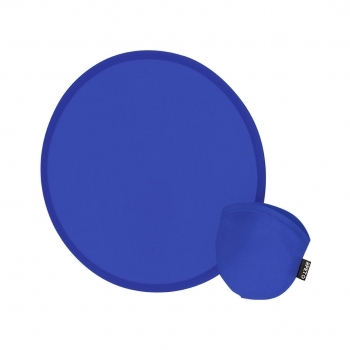 Frisbee plegable en RPET 190T con funda individual a juego — compacto, ligero y sostenible