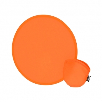 Frisbee plegable en RPET 190T con funda individual a juego — compacto, ligero y sostenible