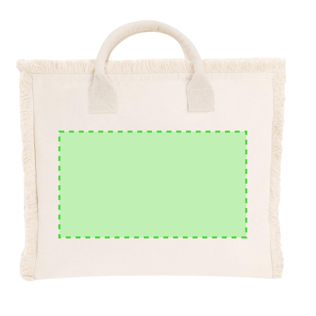 Bolsa de algodón premium 360 g/m² asas cortas gramaje máximo