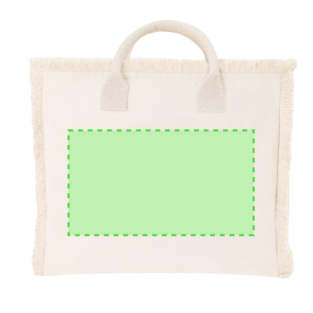 Bolsa de algodón premium 360 g/m² asas cortas gramaje máximo