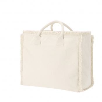 Bolsa de algodón premium 360 g/m² asas cortas gramaje máximo