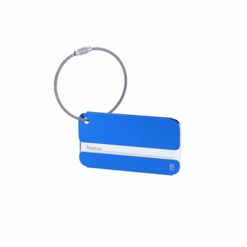 Identificador de maletas de aluminio reciclado
