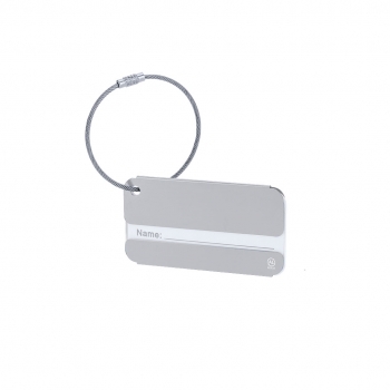 Identificador de maletas de aluminio reciclado