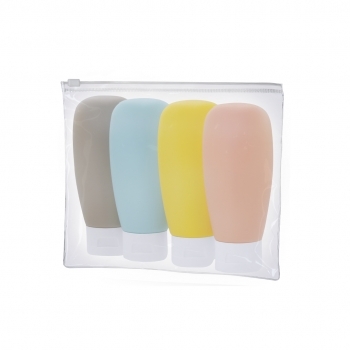 Neceser de viaje de PVC 4 accesorios