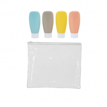 Neceser de viaje de PVC 4 accesorios