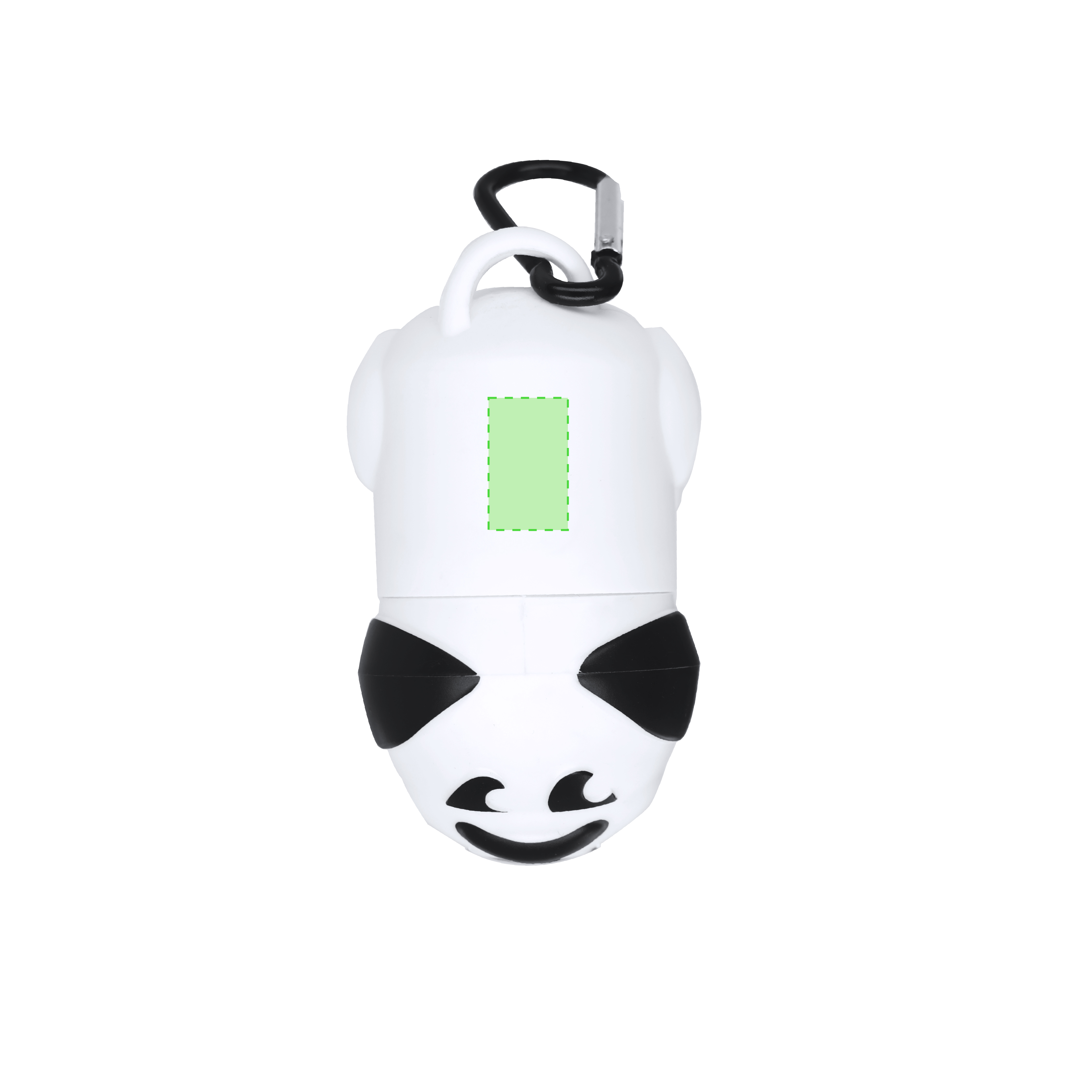 Dispensador bolsas biodegradables 15 unidades clip mosquetón colores vivos
