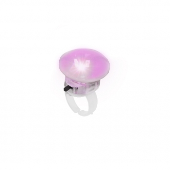 Anillo blanco con 2 luces LED multicolor e interruptor on/off — el accesorio luminoso más pequeño del catálogo