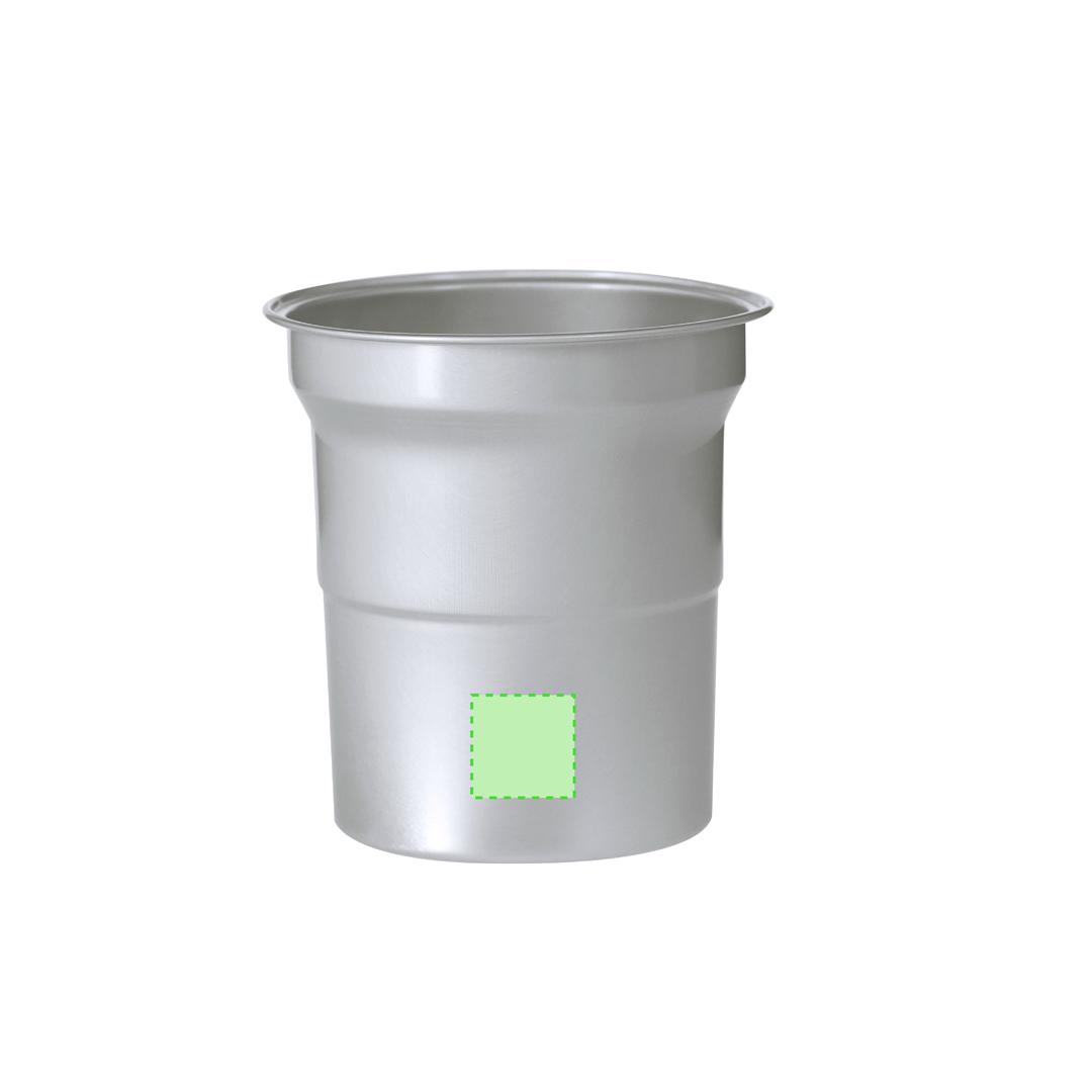 Vaso de 500 ml de capacidad fabricado en Aluminio Reciclado