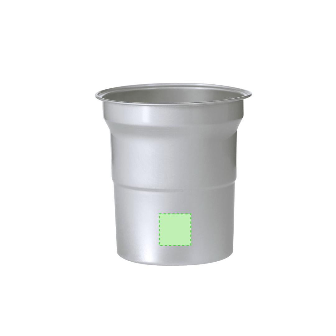 Vaso de 500 ml de capacidad fabricado en Aluminio Reciclado
