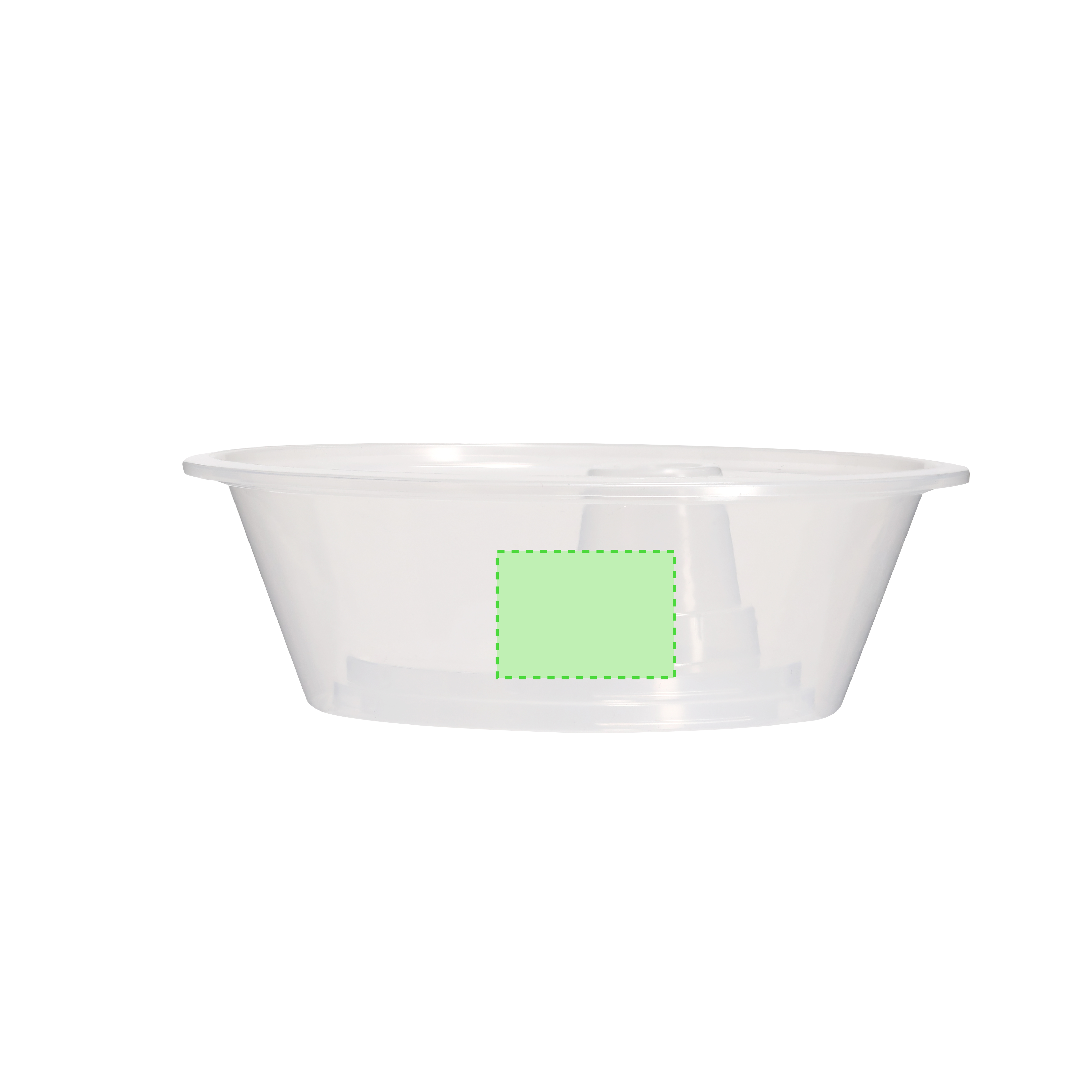 Bowl de PP brillante adaptable a cualquier vaso con orificio para pajita — snacks y bebida en el mismo objeto