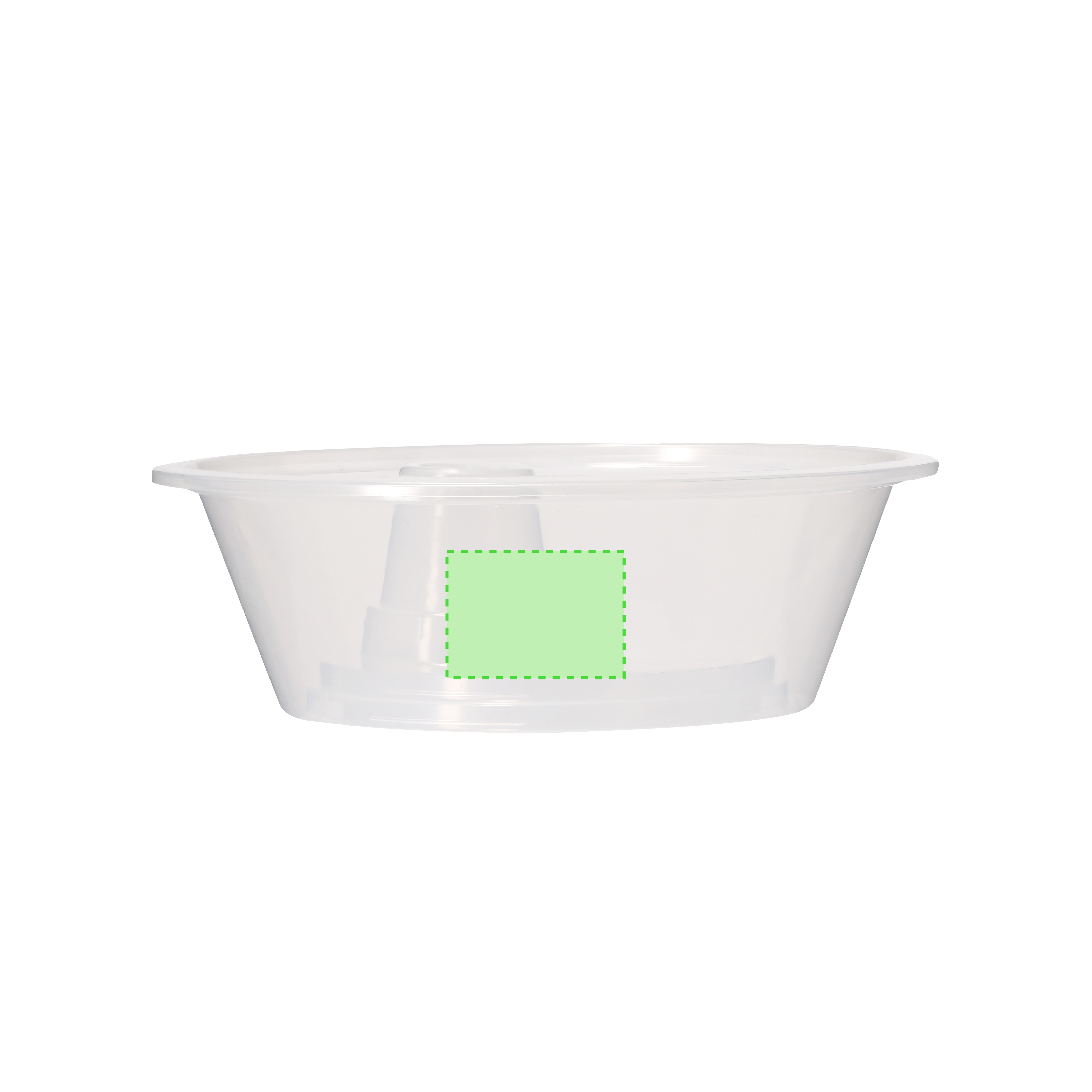 Bowl de PP brillante adaptable a cualquier vaso con orificio para pajita — snacks y bebida en el mismo objeto