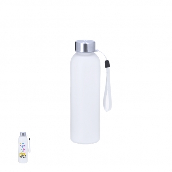 Bidón de cristal y acero inoxidable personalizable por sublimación 500 ml