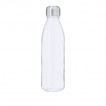 Bidón esbelto de cristal reciclado y acero inoxidable 650 ml