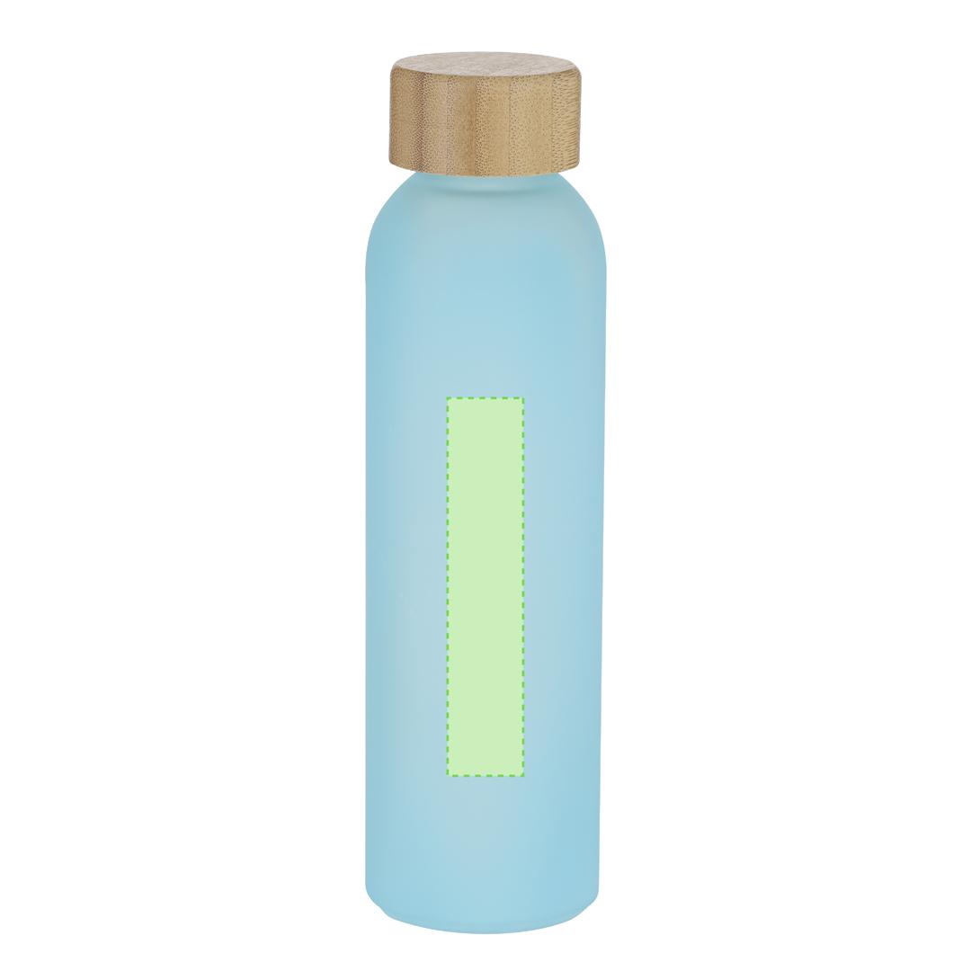 Botella clásica eco de cristal reciclado y bambú 500 ml